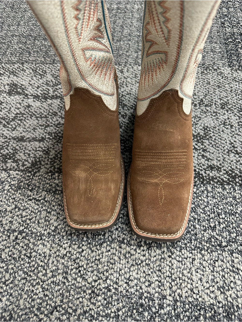 Ariat Round Up Ruidoso Square Toe Boots Size-7 - Picture 4 of 8